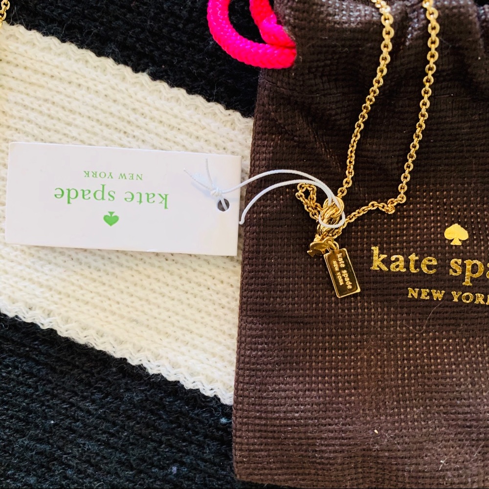 Kate Spade Gold Take a Bow Necklace - Picture 3 of 3